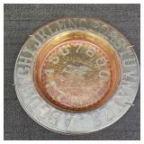 VTG Marigold Alphabet Stork Glass Baby Bowl