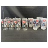 12 Plastic TV Guide Glasses