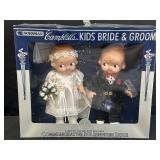 2001 Campbell's Kids doll set bride & groom by