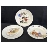 Vtg. nursery rhyme plates jack & Jill, capture of
