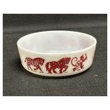 5' Hazel Atlas White Milk Glass Child Bowl