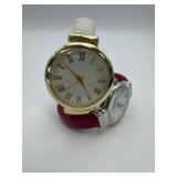 (2) Quartz Womanï¿½s Cuff Band Watches