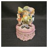 Price Ceramic Children Music Box Figurine
