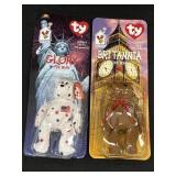 2 Ty Teenie Beanies - Glory & Brittannia Bears,