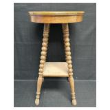 29' Wooden Bobbin Plant Stand w/ Shelf