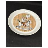 Billy 'the Kid' Holiday on rocking horse plate