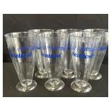 (6) Sealtest plastic soda drinking glasses