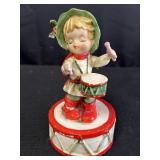 'Little Drummer Boy' porcelain music box made in