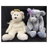 2 larger Ty Beanie Bears - Halo II from Beanie