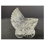 1993 Avon Lead Crystal Baby Carriage- 2.75"