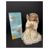 Porcelain Angel Praying Doll