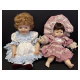 2 porcelain dolls - Imsco Playhouse Collection