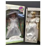 2 bride dolls - Cititoy vinyl doll & Sabrina