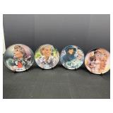 4 Franklin Mint Princess Diana collector plates,