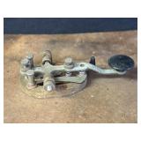 Vtg Telegraph Key On Board