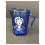 4.5" Cobalt Blue Shirley Temple Pitcher