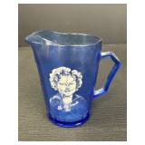 4.5" Cobalt Blue Shirley Temple Pitcher