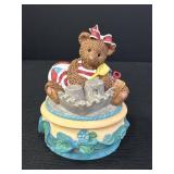 Heritage House Trinket Music Box Playful Teddy