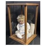 Michelle Porcelain Doll in showcase