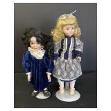 2 Porcelain Dolls