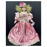 Victorian Collection Gallery 24in porcelain doll,
