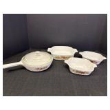 Corning Ware Spice of Life skillet pan & casserole