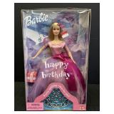 2001 Happy Birthday Barbie, NIB, 8 x 13in.