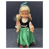 Vtg. Playmate Swedish dressed doll from the