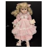 Porcelain Meagan Sitting Doll by Knowles