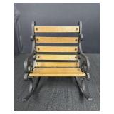 Wooden & Metal Rocking Chair
