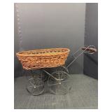 Victorian Style Wicker Baby Carriage