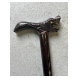 35.5" Dragon Head Handle Wooden Cane