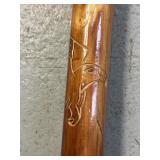 55" Wooden Walking Stick