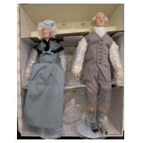 Martha & George Washington porcelain dolls