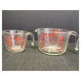 PYREX  1 cup & 4 cup glass measuring cups