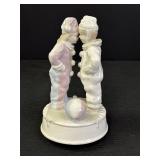 6.75" Porcelain Clown Music Box Meico Inc