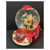 7" Betty Boop Car Snow Globe Music Box