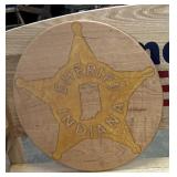 Sheriff Wooden Plaque