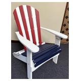 Red, White and Blue Adirondack Chair