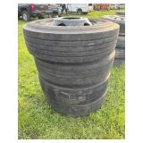 Bridgestone 11R 22.5 Tires w/ aluminum rims