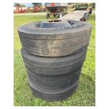 Falken 11R 22.5 Tires w/ aluminum rims