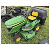 2025 JD X570 Lawn Mower w/ 3 Bag Power Bagger