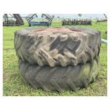18.4-38 Tires on pressed steel rims