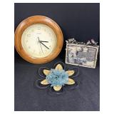 Home decor - Chaney Clock, bird picture frame, &