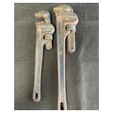 Rigid Heavy-Duty 18 & 14in straight pipe wrench