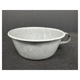 Gray Splatter Enamelware Mug