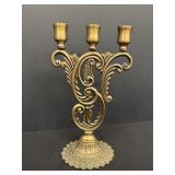 Brass Triple Candelabra