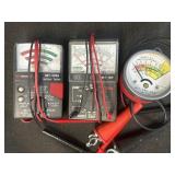 GB GBT-500A & GMT-18P analog battery testers &