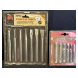 Buffalo punch/chisel set & Regal hollow punch set