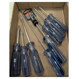 MIT Blue Plastic handled slotted & Phillips